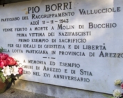 Lapide Pio Borri. Fonte: Ecomuseo del Casentino